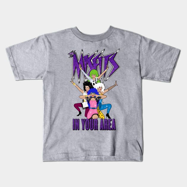 The Misfits In Your Area by BraePrint Kids T-Shirt by Braeprint